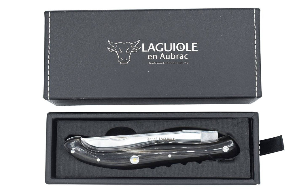 Limited Edition Luxury Plated Folding Pocket Steak Knife, 4.8-in (12cm), Full Porsche Original Handle