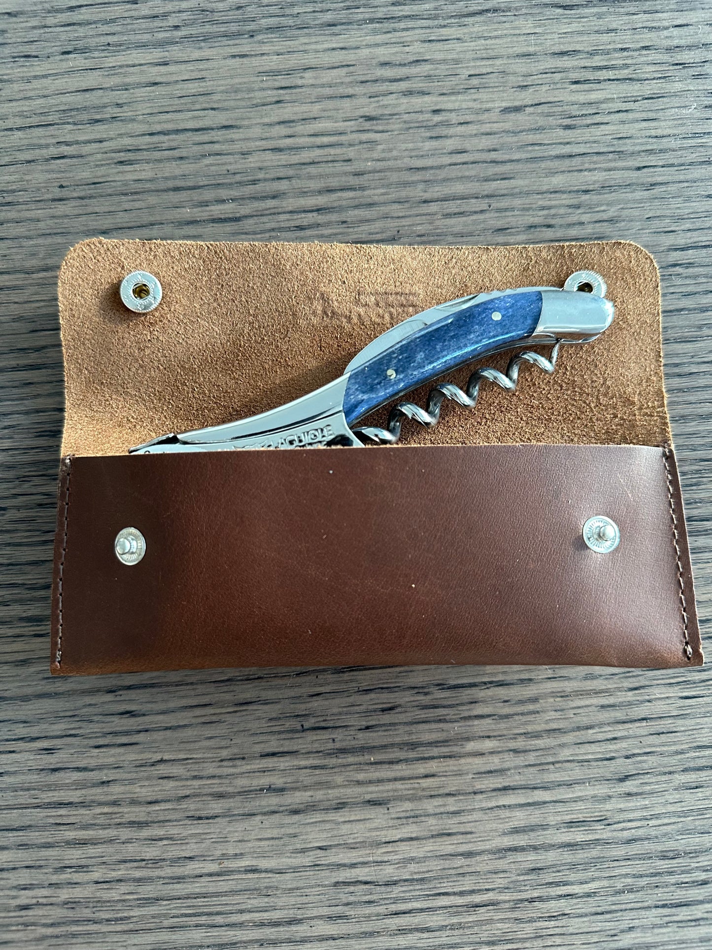 Laguiole en Aubrac Leather Sommelier Storage Case