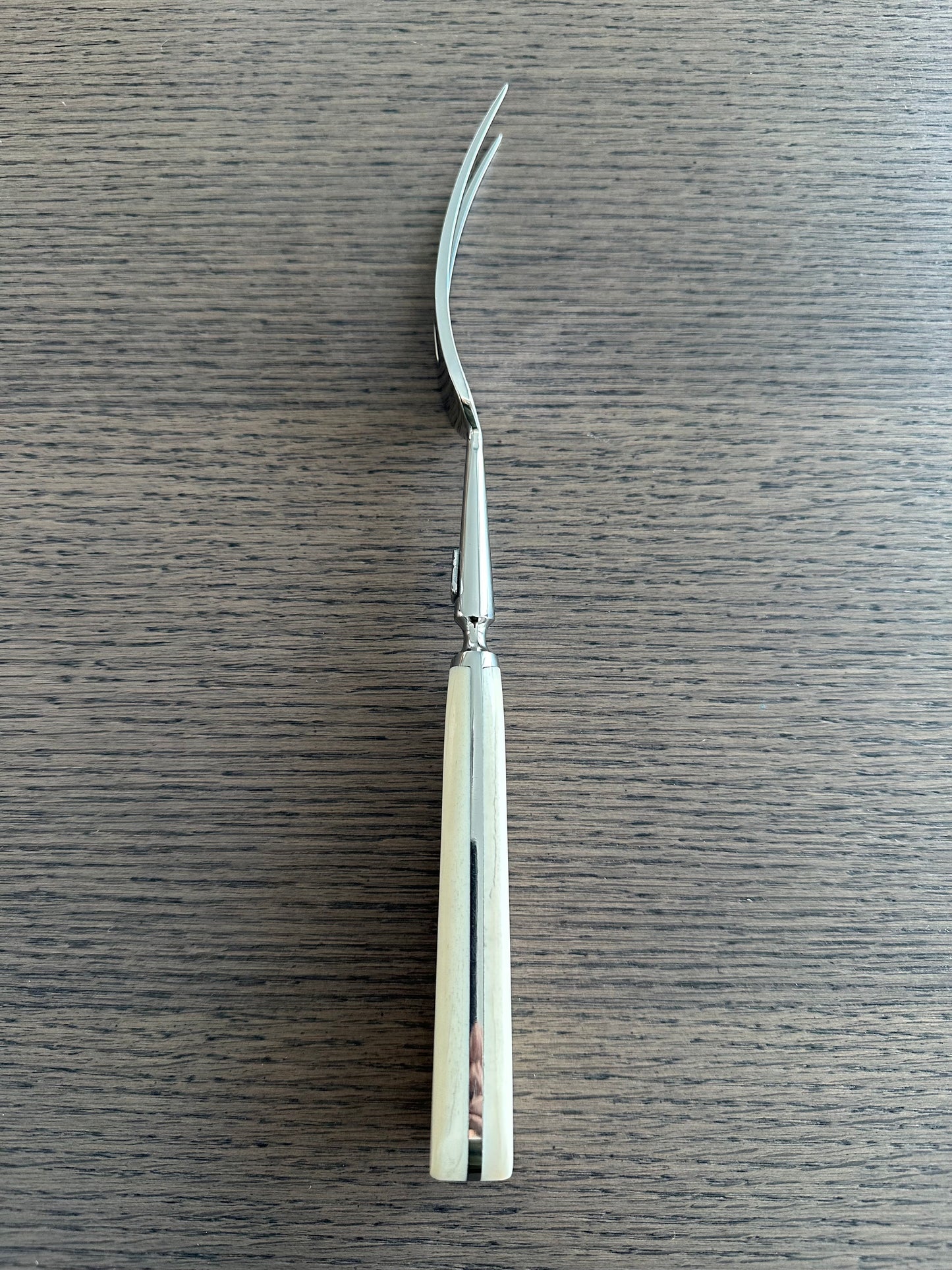 Laguiole en Aubrac Handcrafted 2-Piece Cheese Knife Set with Bone Handles