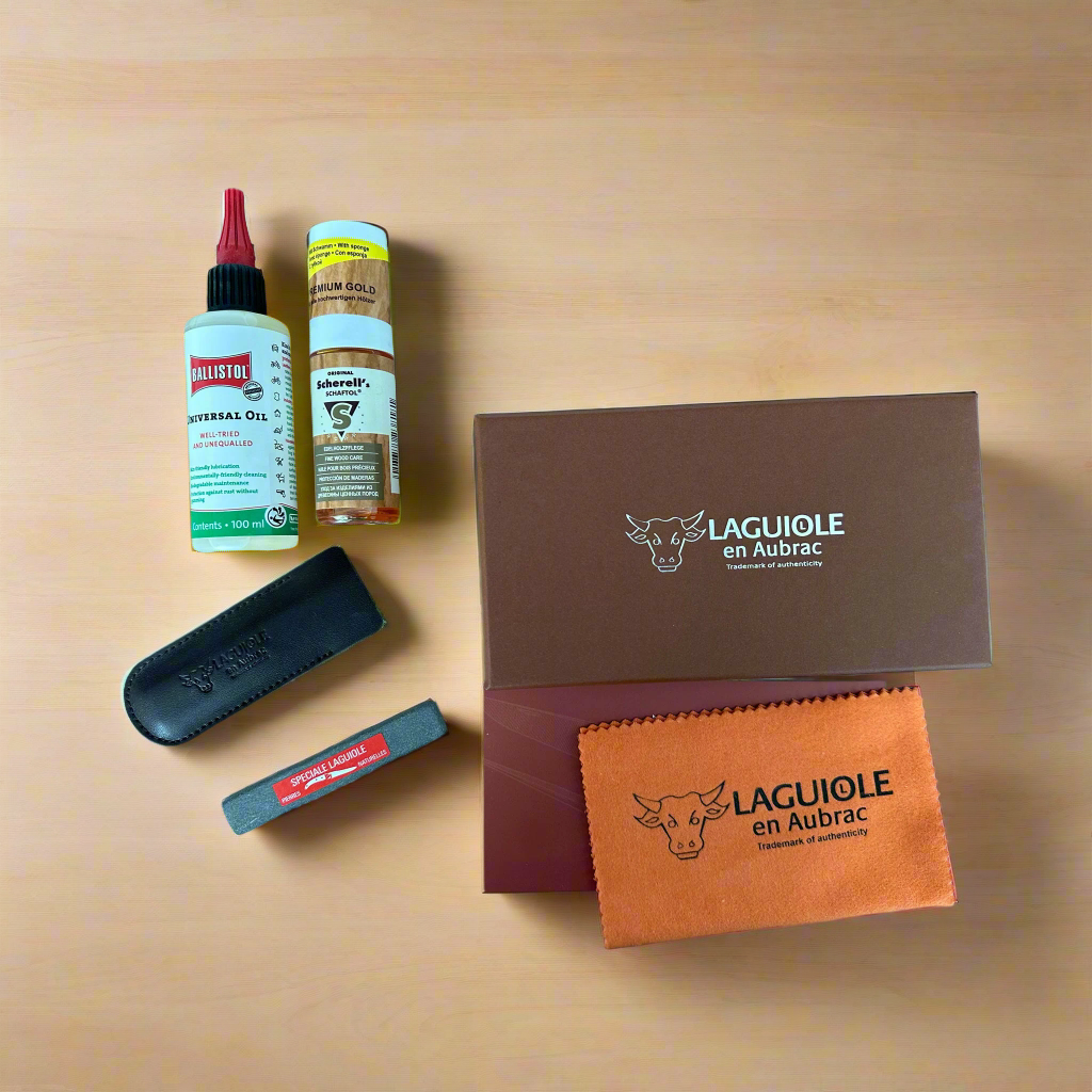 Laguiole en Aubrac Sharpening and Care Kit for Folding and Kitchen Knives