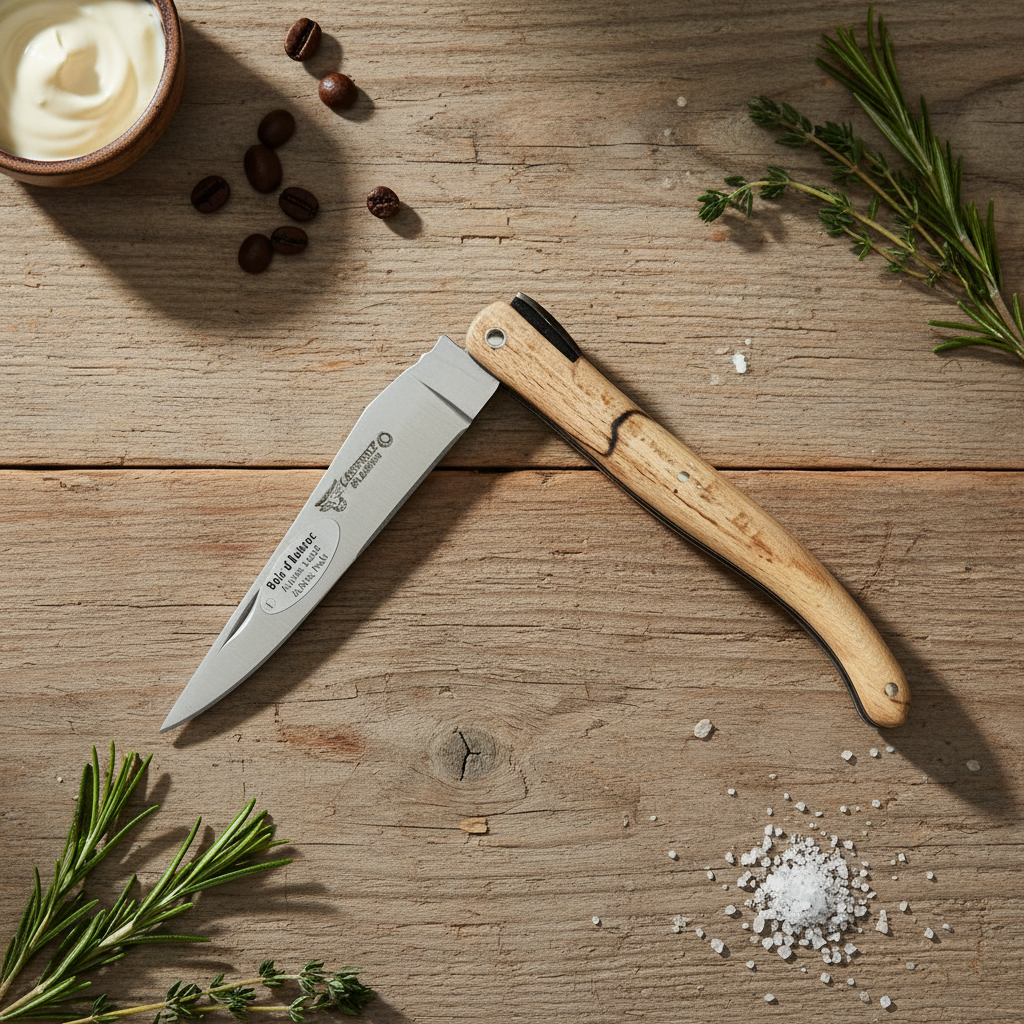 Laguiole en Aubrac Americas 250th Anniversary Collection Knife with Aubrac Wood Handle, 4.7-in