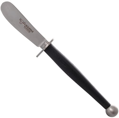 Laguiole en Aubrac Handcrafted Butter Knife with Matte Black Beech Wood Handle - LaguioleEnAubracShop