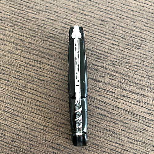 Laguiole en Aubrac Handcrafted Plated Multipurpose Knife Buffalo Horn Handle with Corkscrew, 4.75 inches - LaguioleEnAubracShop