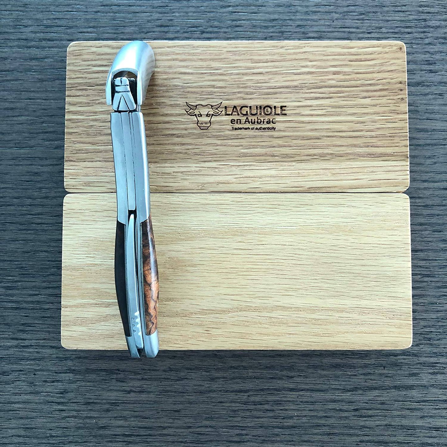 Laguiole en Aubrac Sommelier Waiter's Corkscrew with Ironwood Handle - LaguioleEnAubracShop
