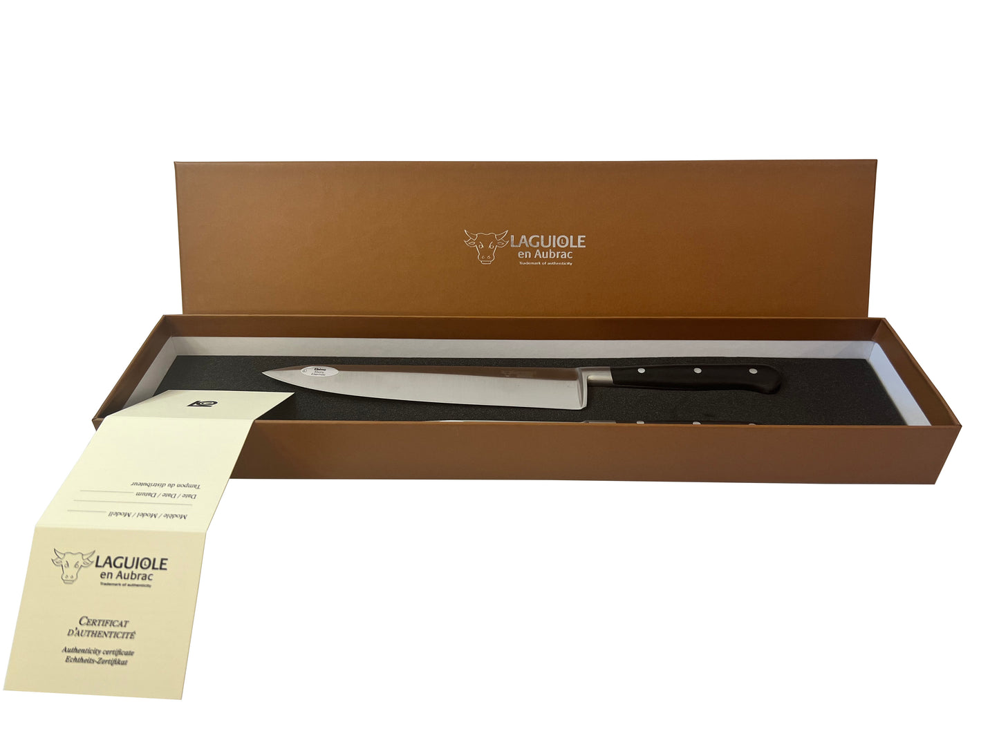 Laguiole en Aubrac Professional Stainless Fully Forged Steel Starter 2-Piece Premium Kitchen Knife Set With Ebony Wood Handles - LaguioleEnAubracShop