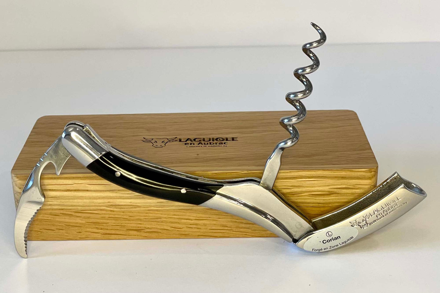 Laguiole en Aubrac Sommelier Waiter's Corkscrew with Corian Handle - LaguioleEnAubracShop