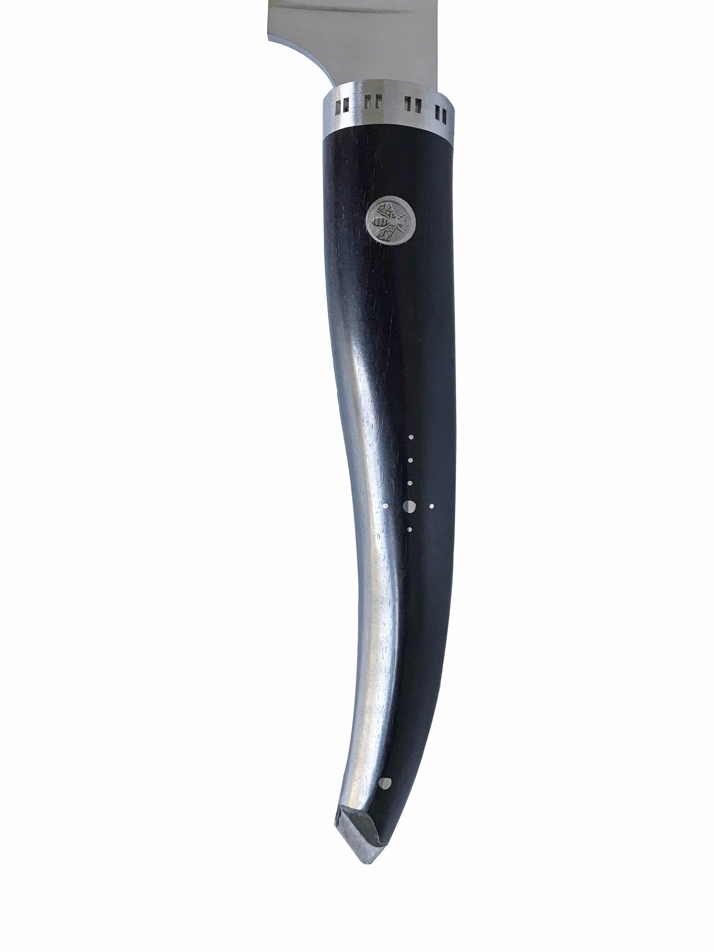 Laguiole en Aubrac Handcrafted Cuisine Gourmet Chef's Knife with Ebony Wood Handle, 6-in - LaguioleEnAubracShop