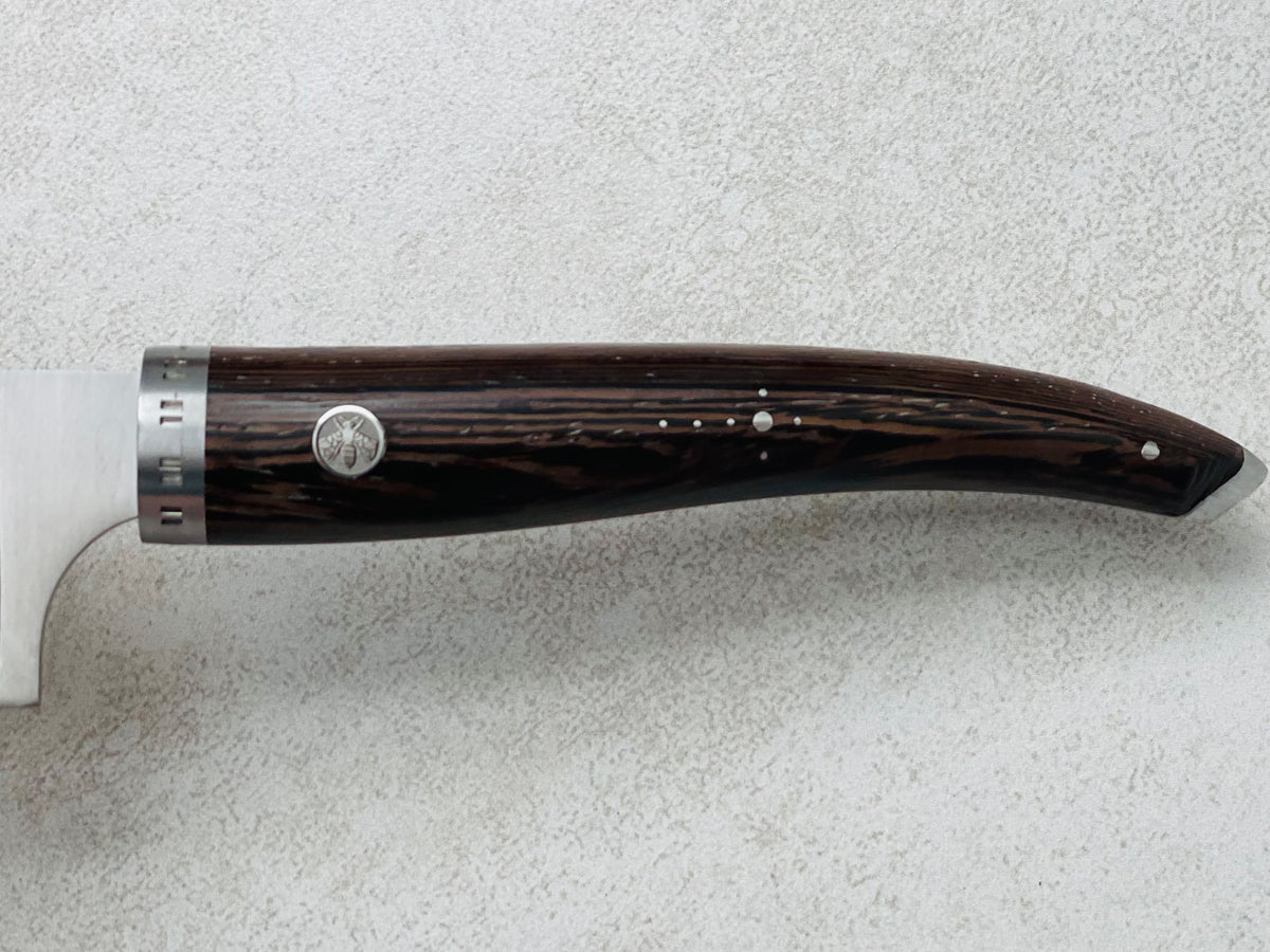 Laguiole en Aubrac Handcrafted Cuisine Gourmet Chef's Knife With Wenge Wood Handle, 8-Inches - LaguioleEnAubracShop