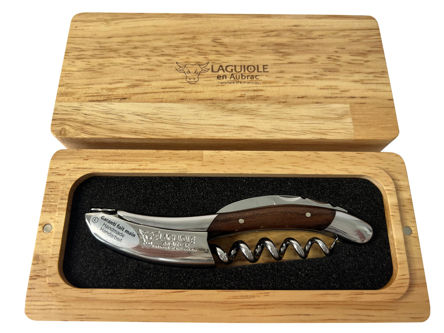 Laguiole en Aubrac Sommelier Waiter's Corkscrew with Morado Rosewood Handle - LaguioleEnAubracShop