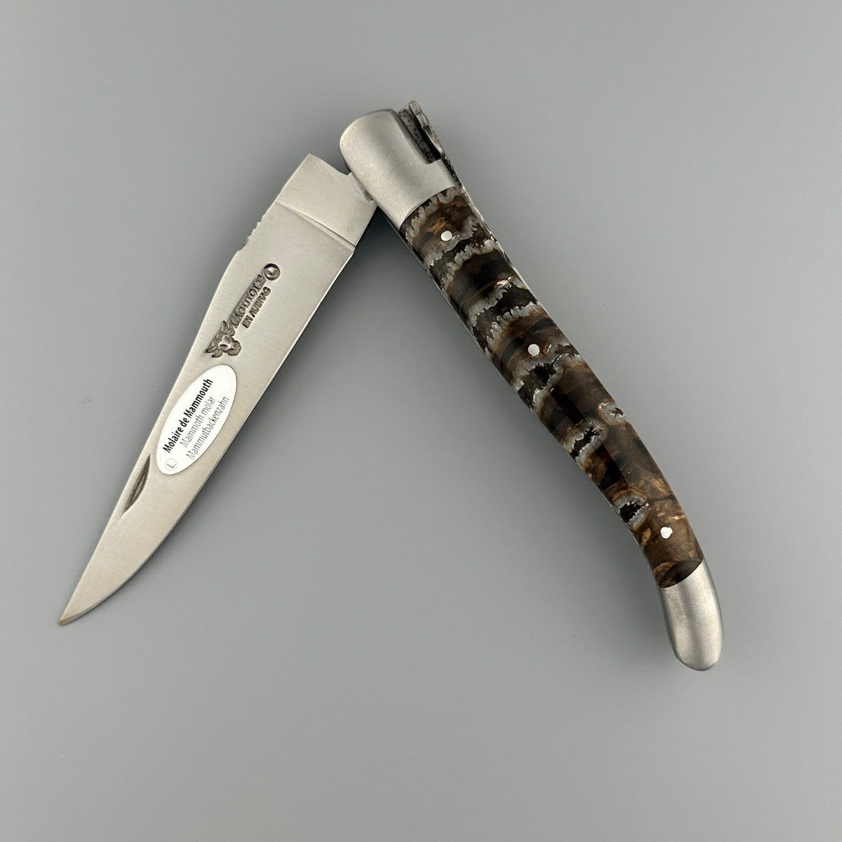 Laguiole en Aubrac Double-Plated Molar Knife – Brown, 4.75″