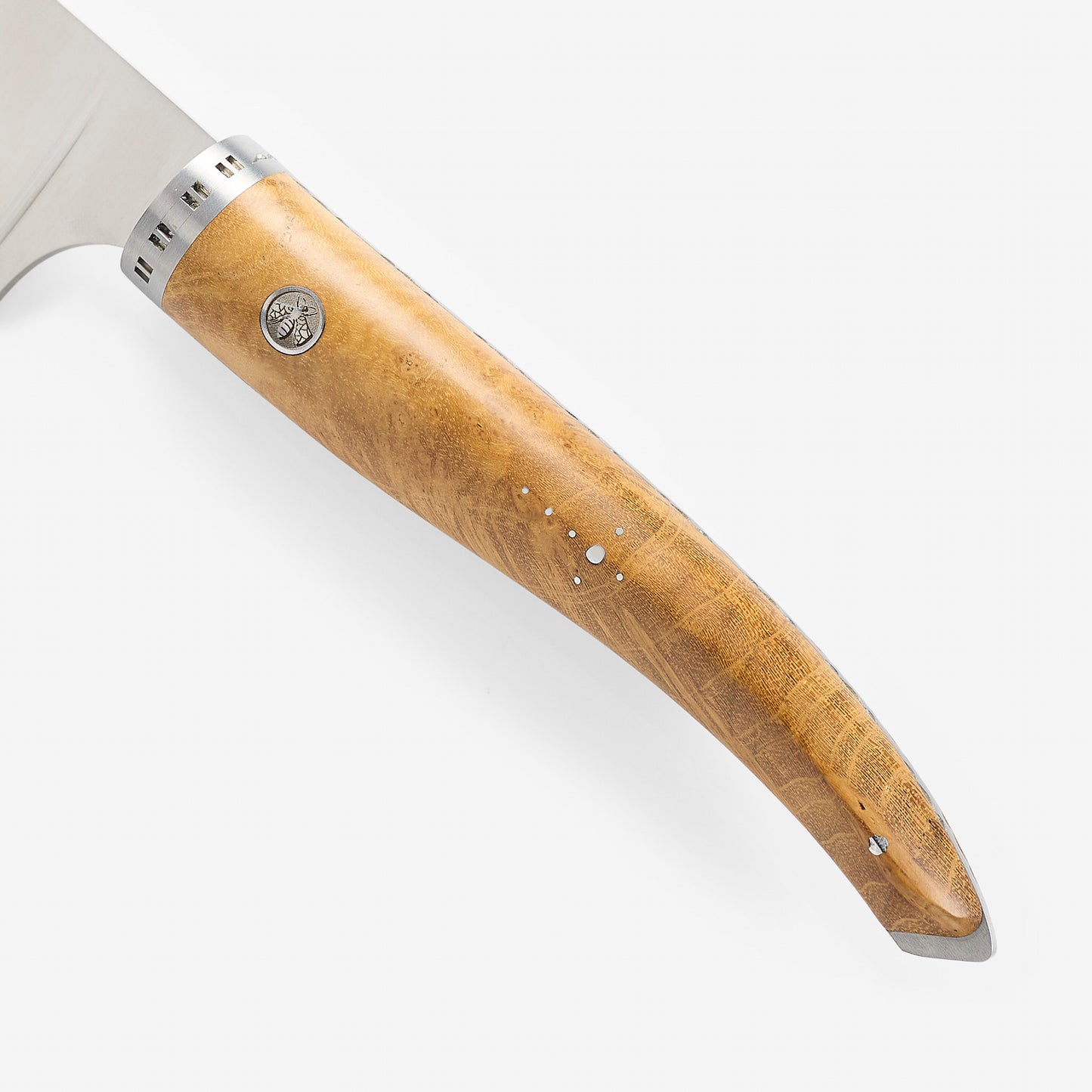 Laguiole en Aubrac手作り料理グルメシェフのナイフ、チーク材のハンドル、8インチ