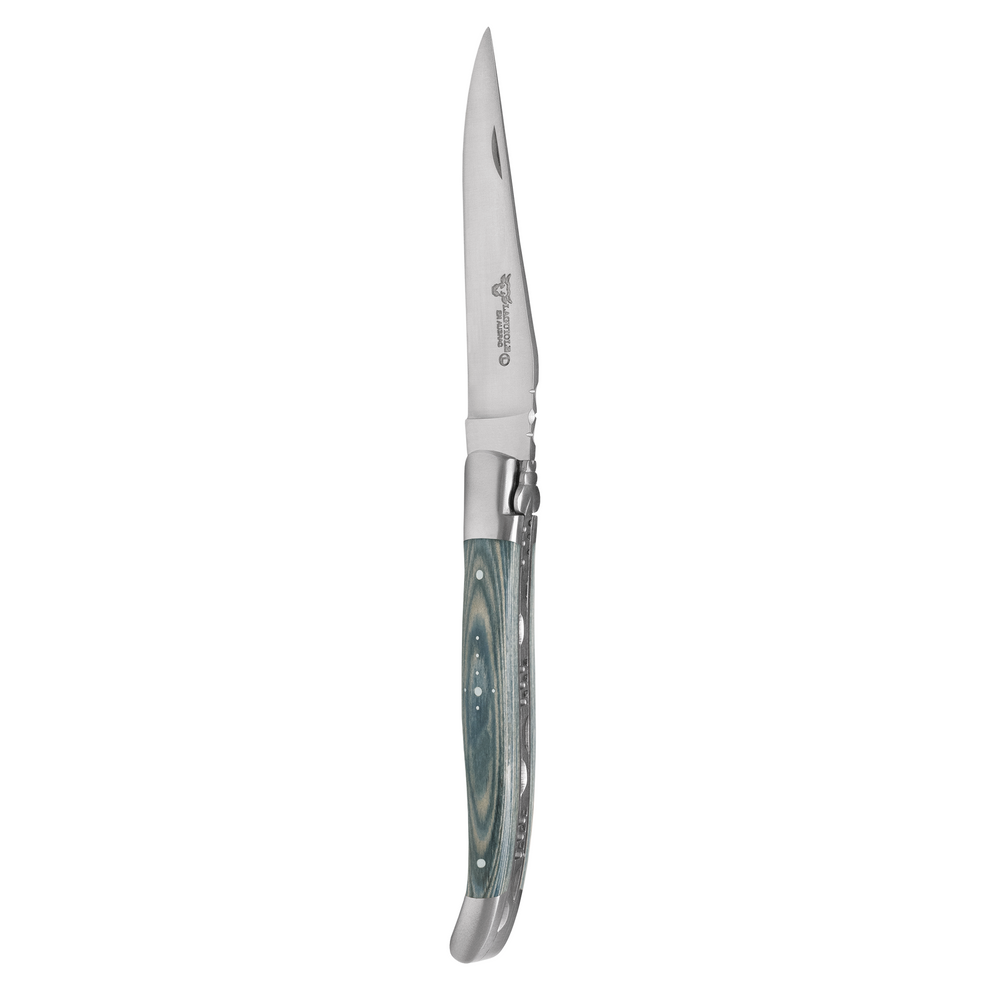 Laguiole en Aubrac Handcrafted 6-Piece Steak Knife Set with Mixed