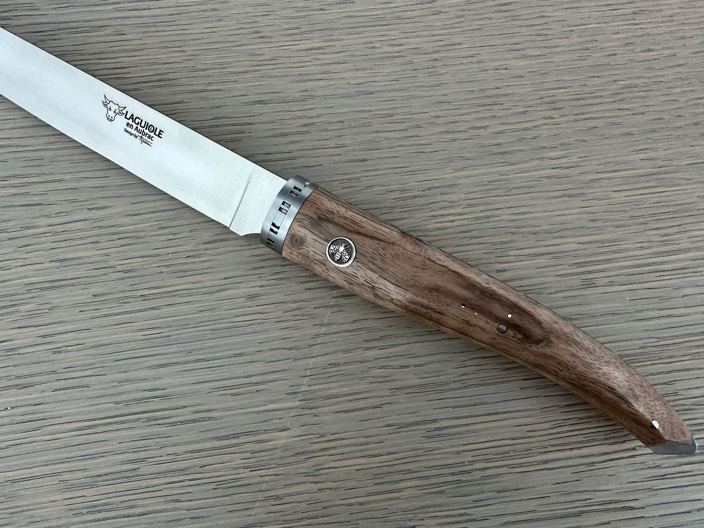 Laguiole en Aubrac Handcrafted Gourmet Cuisine Fillet Knife with Walnut Wood Handle, 7-in