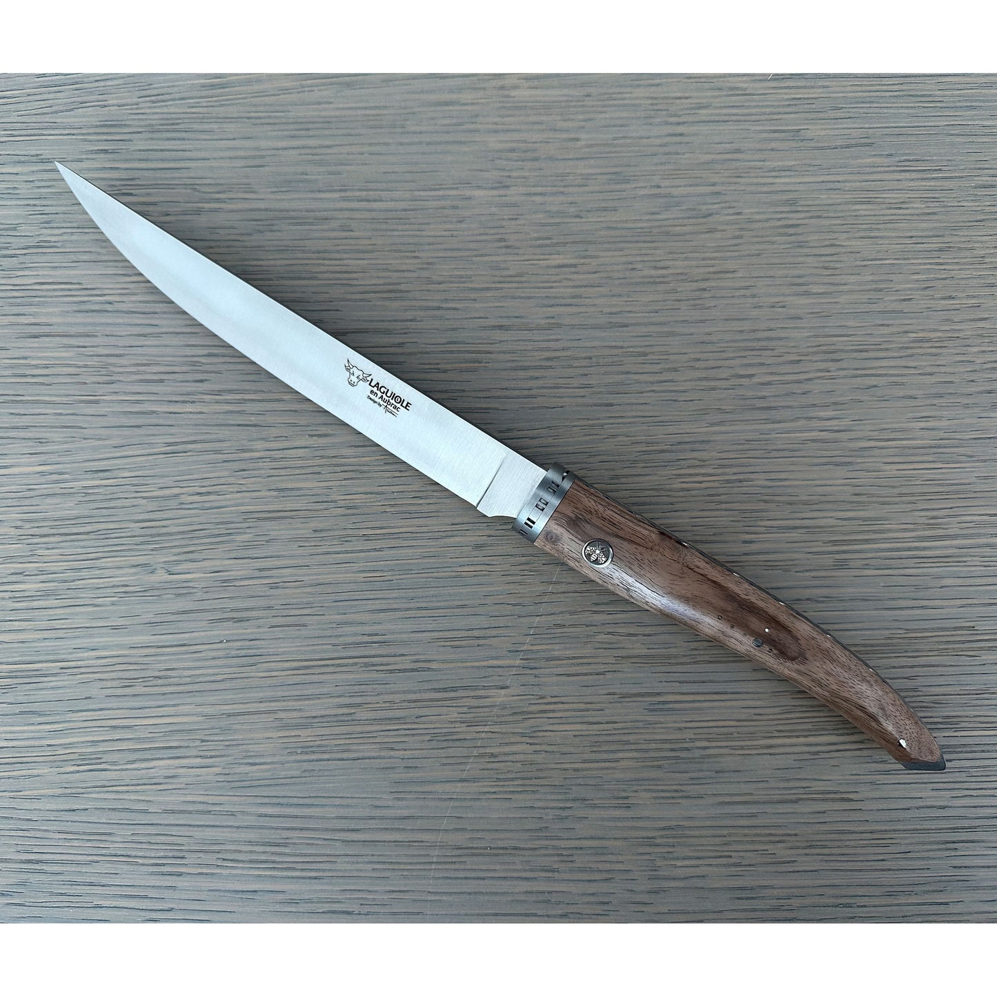 Laguiole en Aubrac Handcrafted Gourmet Cuisine Fillet Knife with Walnut Wood Handle, 7-in