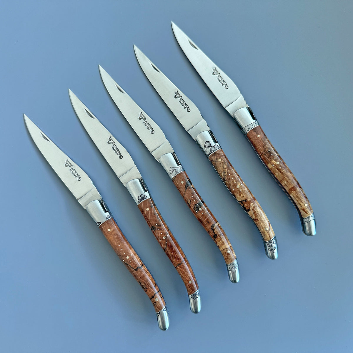 Laguiole en Aubrac Belle Pièce — Gothic Bee Folding Knife, Aubrac Wood
