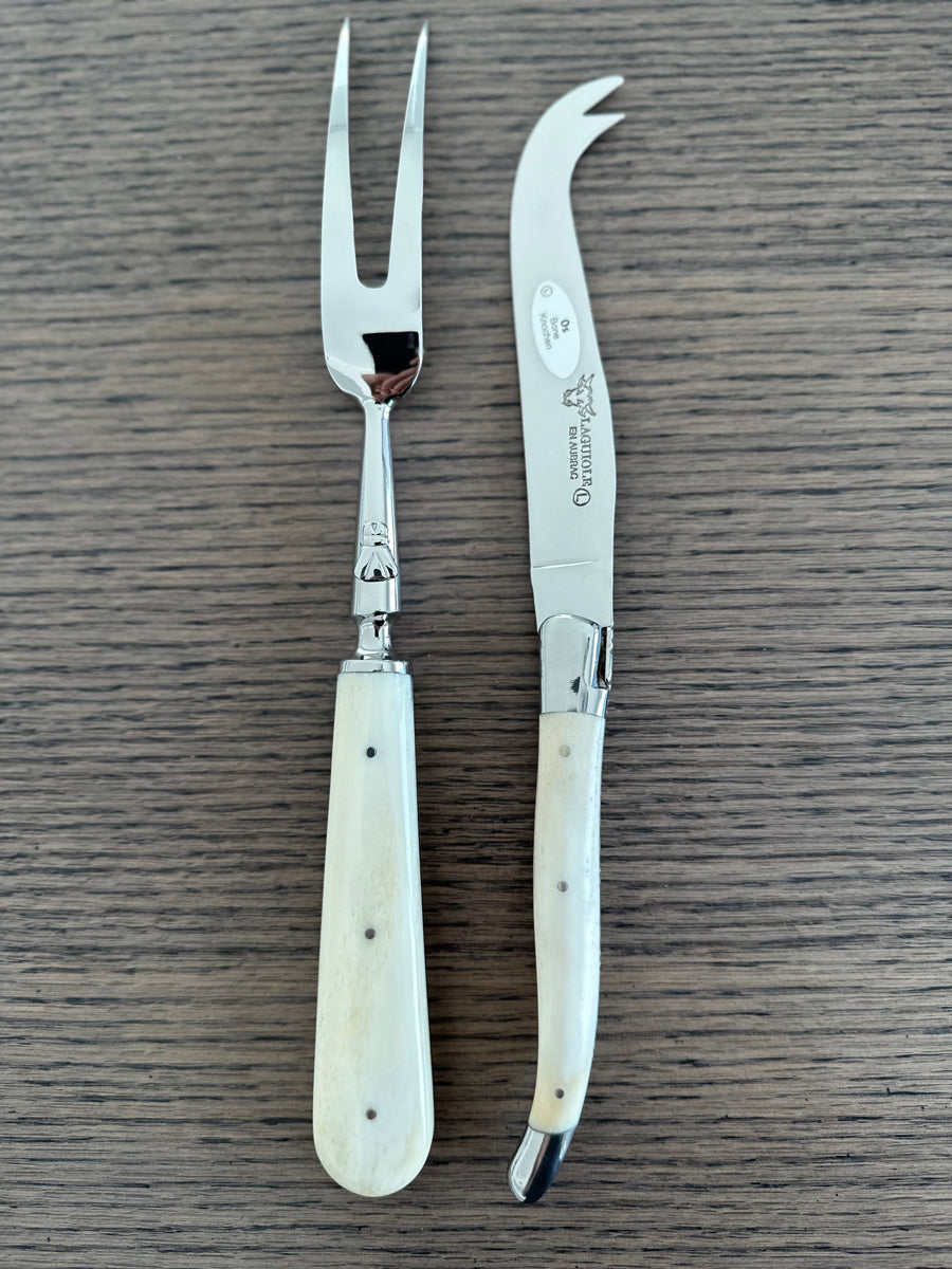 Laguiole en Aubrac Luxury 28-Piece Handcrafted Flatware Set With Bone Handles - LaguioleEnAubracShop