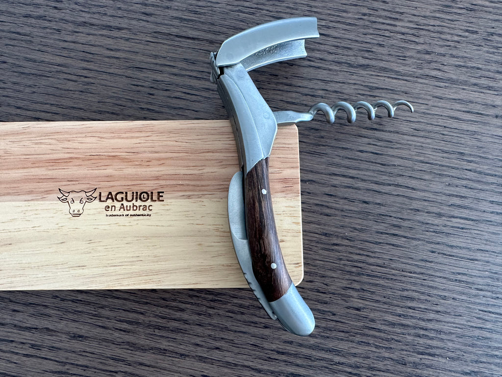 Laguiole en Aubrac Sommelier Waiter's Corkscrew with Grapevine Wood Handle - LaguioleEnAubracShop