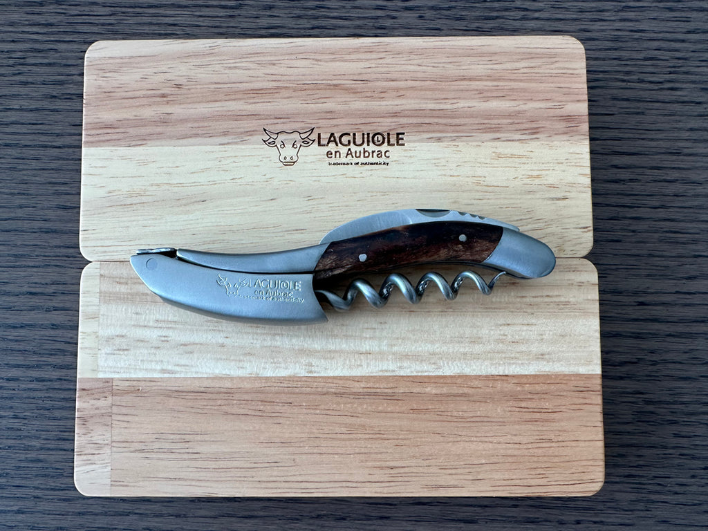Laguiole en Aubrac Sommelier Waiter's Corkscrew with Grapevine Wood Handle - LaguioleEnAubracShop