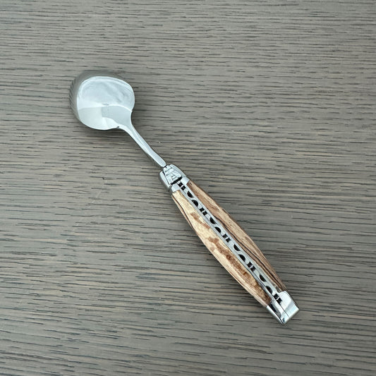 Laguiole en Aubrac Dessert Spoon, Beech Aubrac Wood Handle