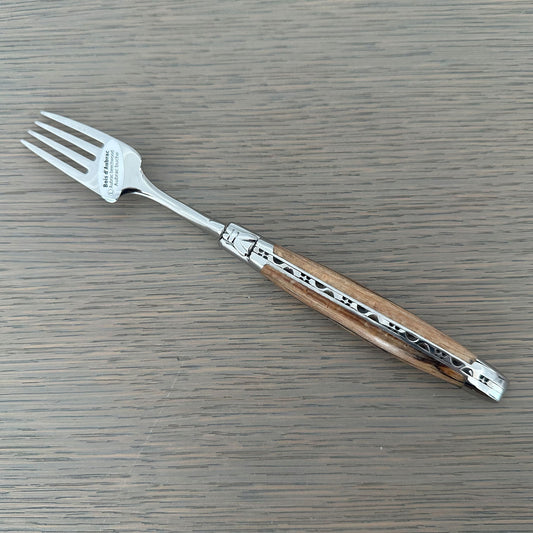 Laguiole en Aubrac Dinner Fork, Beech Aubrac Wood Handle
