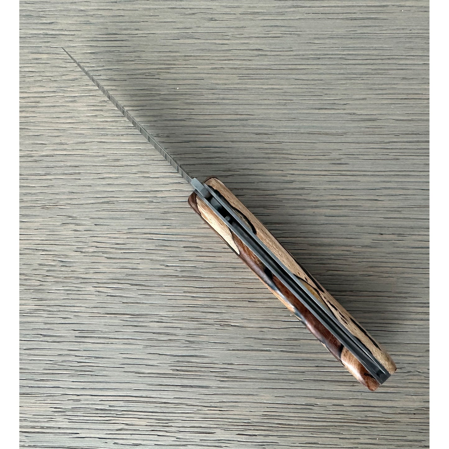 Laguiole en Aubrac Handmade Lo Fau Folding Pocket Steak Knife, Aubrac Wood Handle, 3.5-Inches