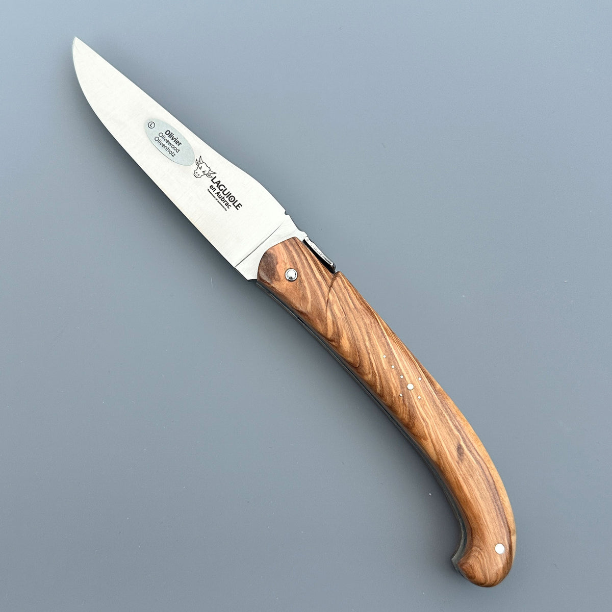 Laguiole en Aubrac The Trapper Folding Knife L0514T – Olivewood Handle
