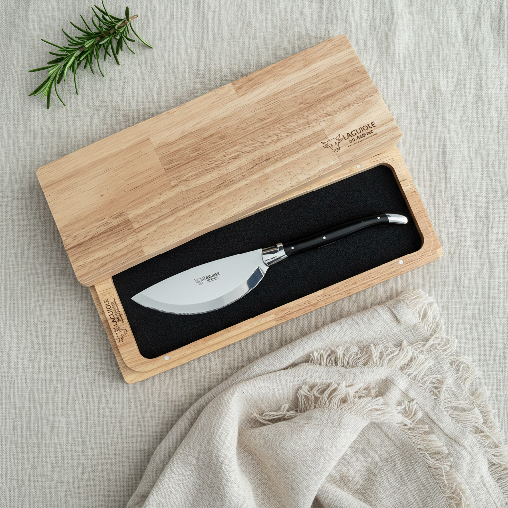 Laguiole en Aubrac Handcrafted 3-Piece มีดชีส & ชุดไวน์พร้อมที่จับแบบแข็ง