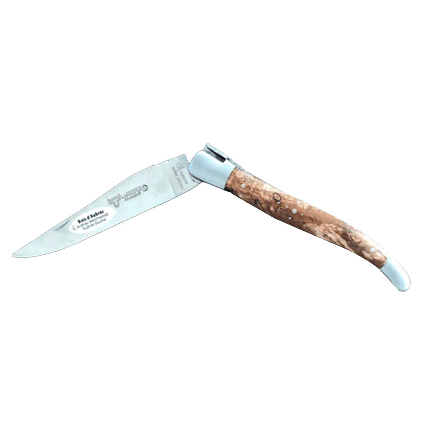 Laguiole en Aubrac Handcrafted Plates Multipurpose Knife, Aubrac Wood Handle, 4.75 inches - LaguioleEnAubracShop