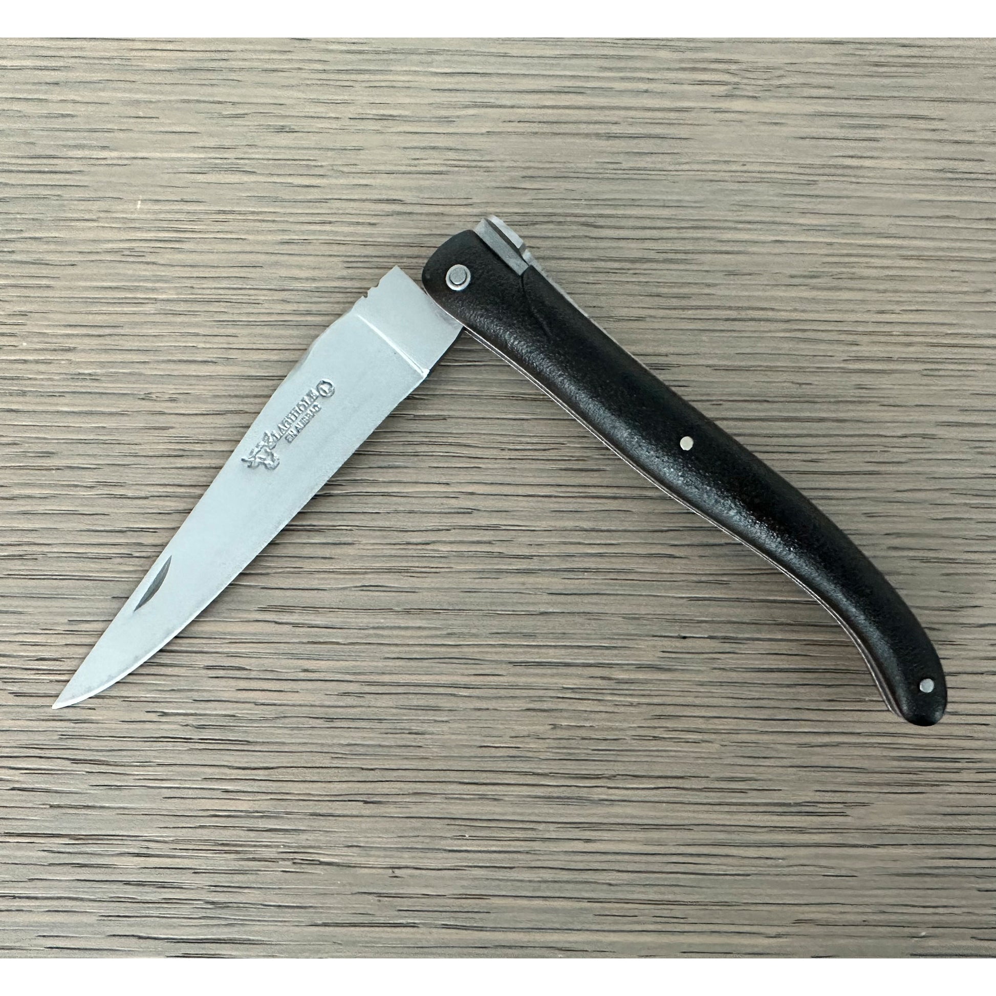 Laguiole en Aubrac Handcrafted Plate Folding Knife "Terre de Aubrac" with Daffodil Bee - LaguioleEnAubracShop