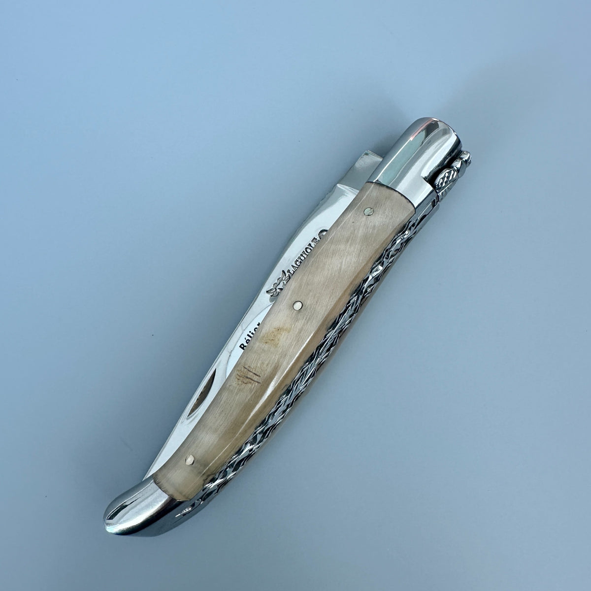 Laguiole en Aubrac Double-Plated Knife – Ram Crust Handle