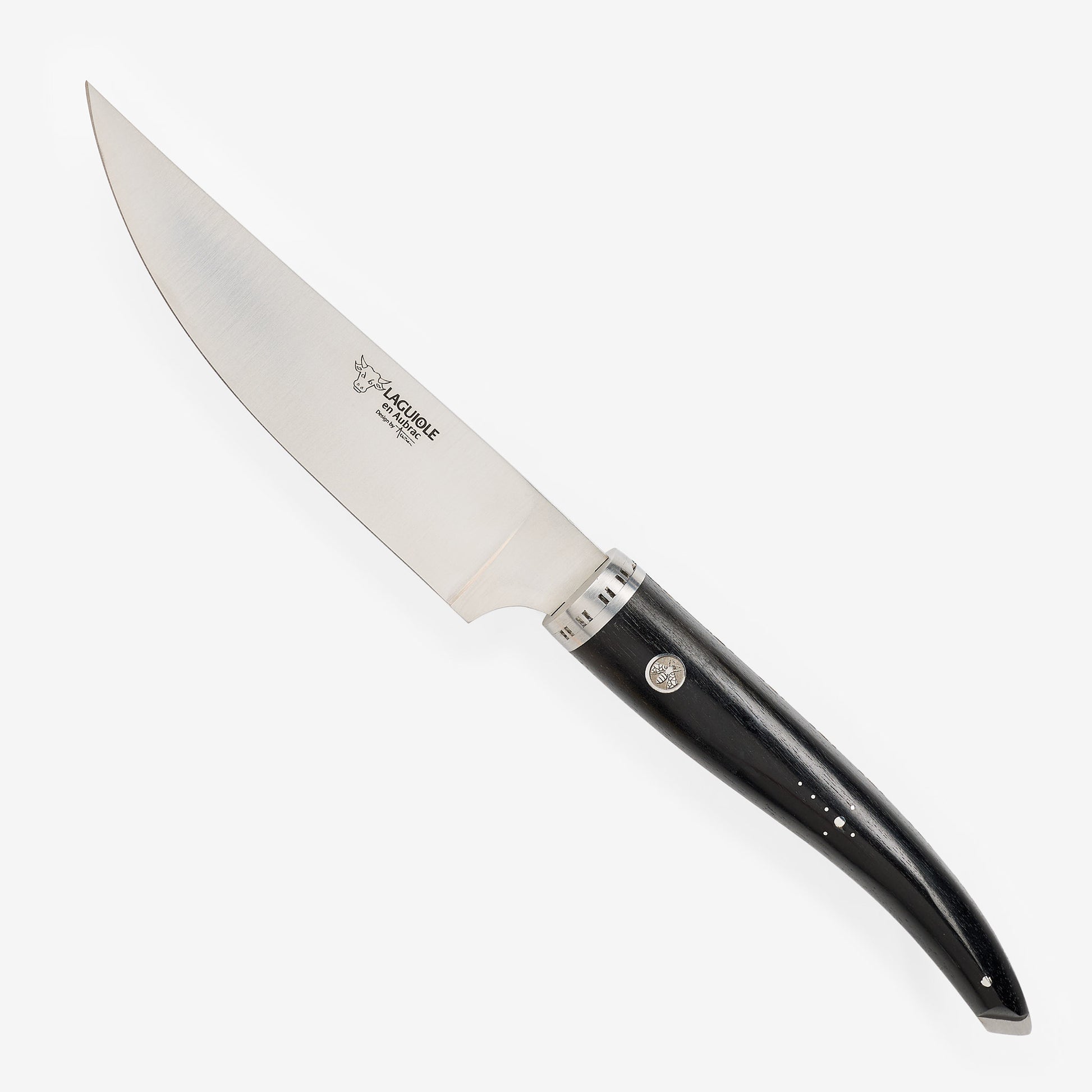 Laguiole en Aubrac Handcrafted Chef's Knife, Ebony Wood Handle, 6-in - LaguioleEnAubracShop