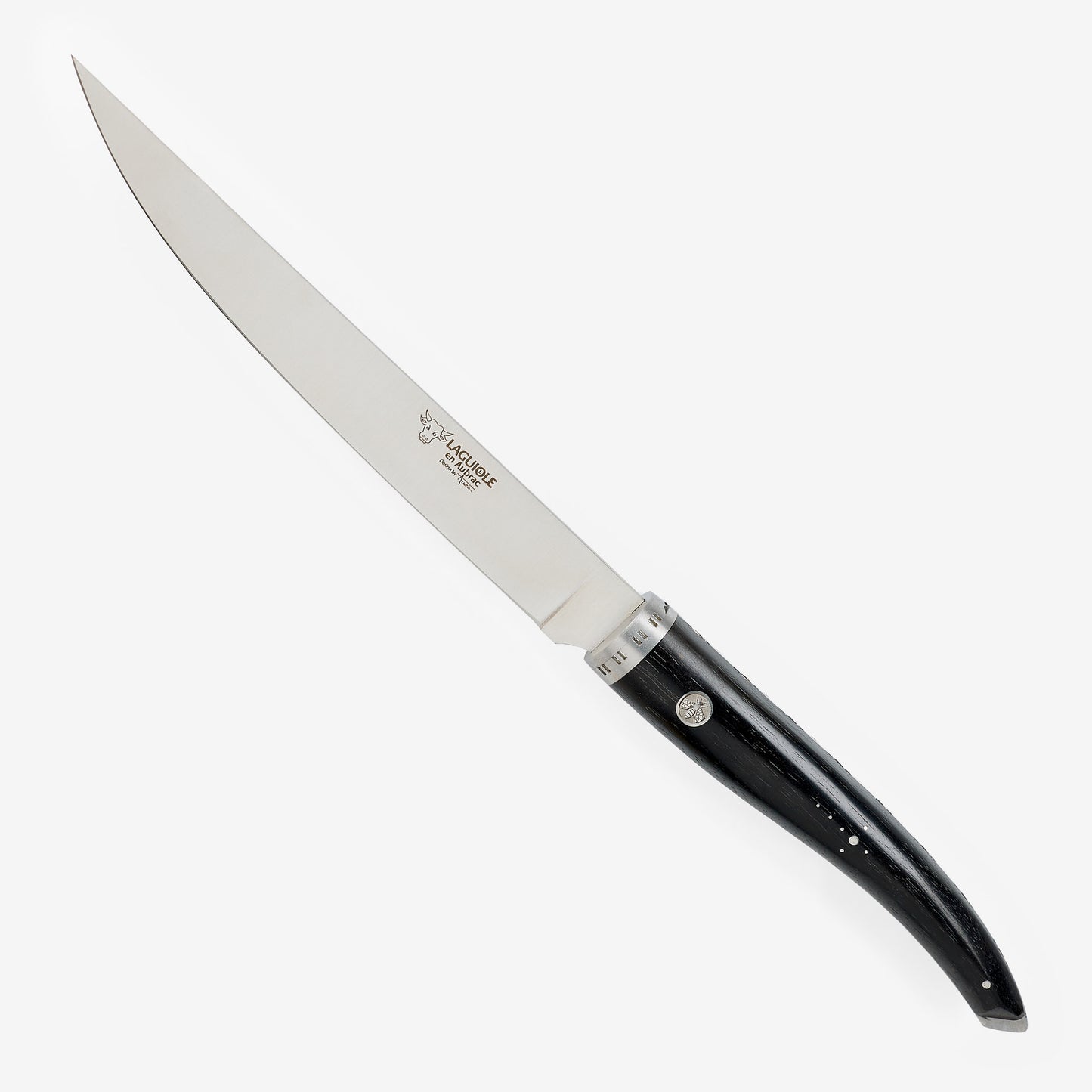 Laguiole en Aubrac Handcrafted Fillet Knife, Ebony Wood Handle, 7-in - LaguioleEnAubracShop