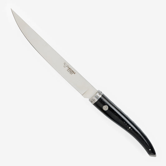Laguiole en Aubrac Handcrafted Fillet Knife, Ebony Wood Handle, 7-in - LaguioleEnAubracShop
