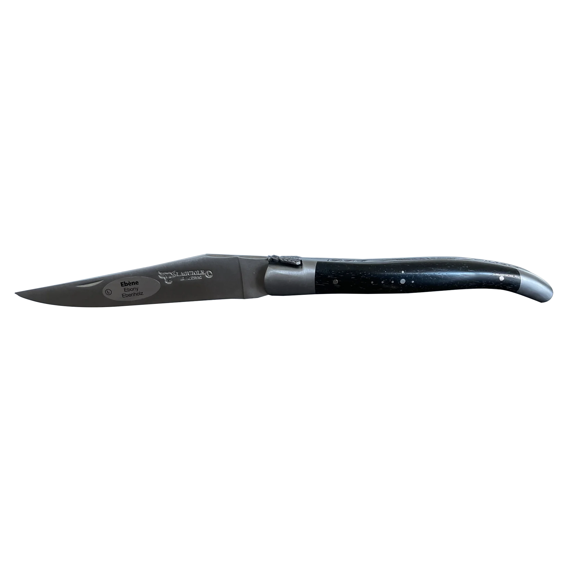 Laguiole en Aubrac Luxury Handcrafted Multipurpose Knife with Ebony Wood Handle, 4.75-Inches - LaguioleEnAubracShop