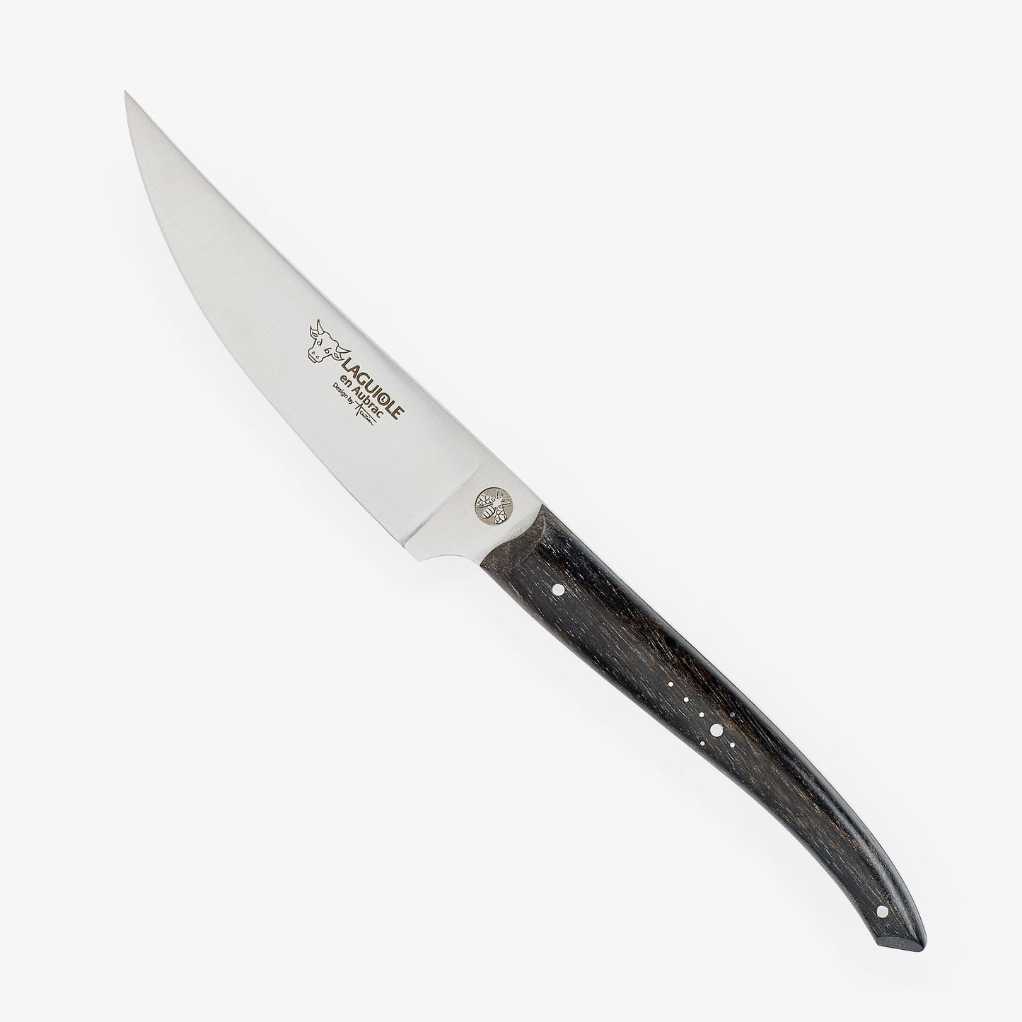 Laguiole en Aubrac Handcrafted Paring Knife, Ebony Wood Handle, 4-in - LaguioleEnAubracShop
