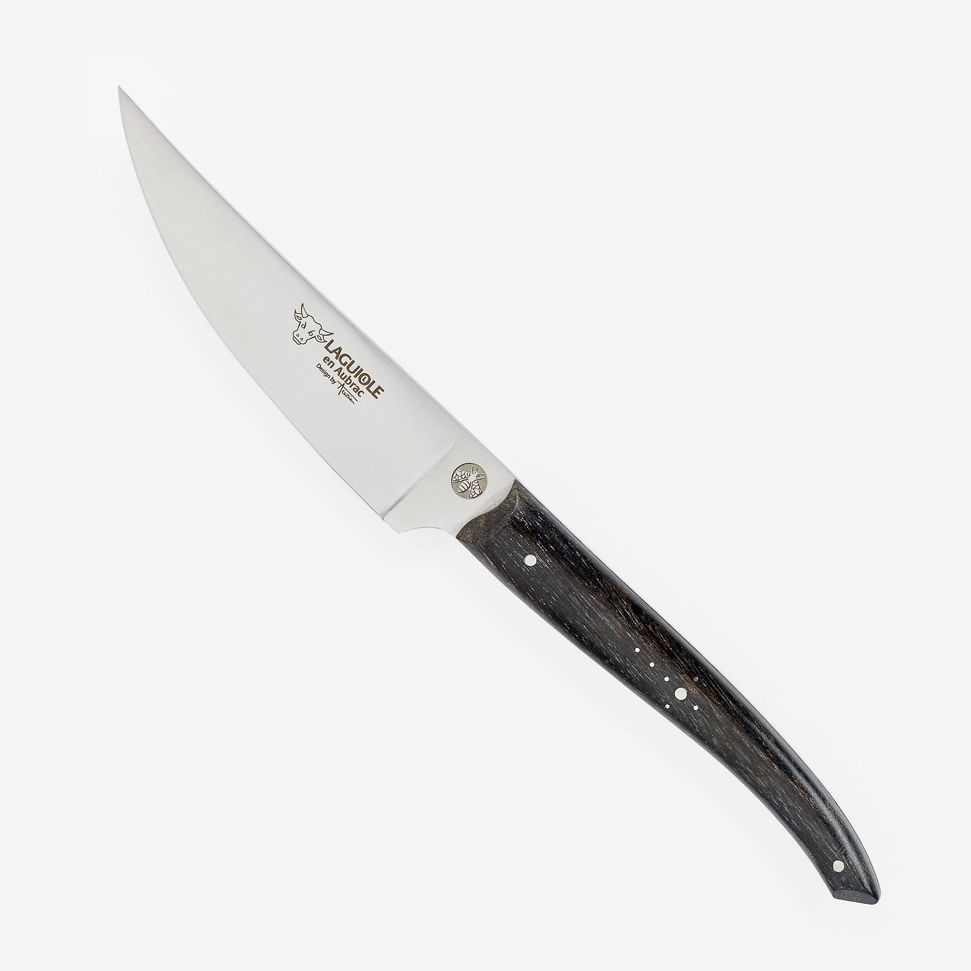 Laguiole en Aubrac Handcrafted Paring Knife, Ebony Wood Handle, 4-in - LaguioleEnAubracShop