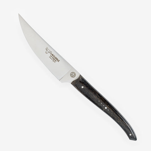 Laguiole en Aubrac Handcrafted Paring Knife, Ebony Wood Handle, 4-in - LaguioleEnAubracShop