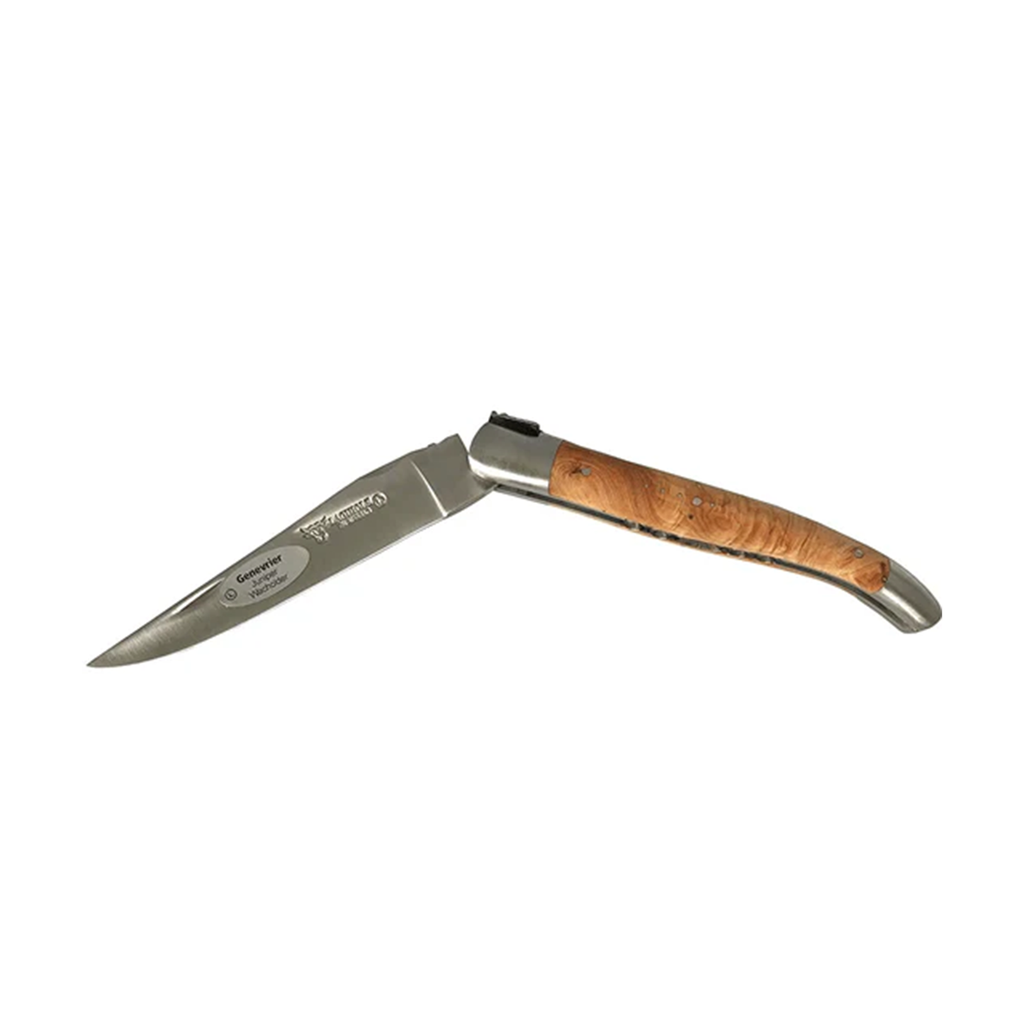 Laguiole en Aubrac Luxury Handcarved Plates Multipurpose Knife with Juniper Wood Handle, 4.75 inches - LaguioleEnAubracShop