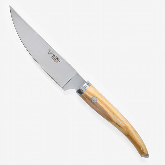 Laguiole en Aubrac Handcrafted Chef's Knife, Olive Wood Handle, 6-in - LaguioleEnAubracShop