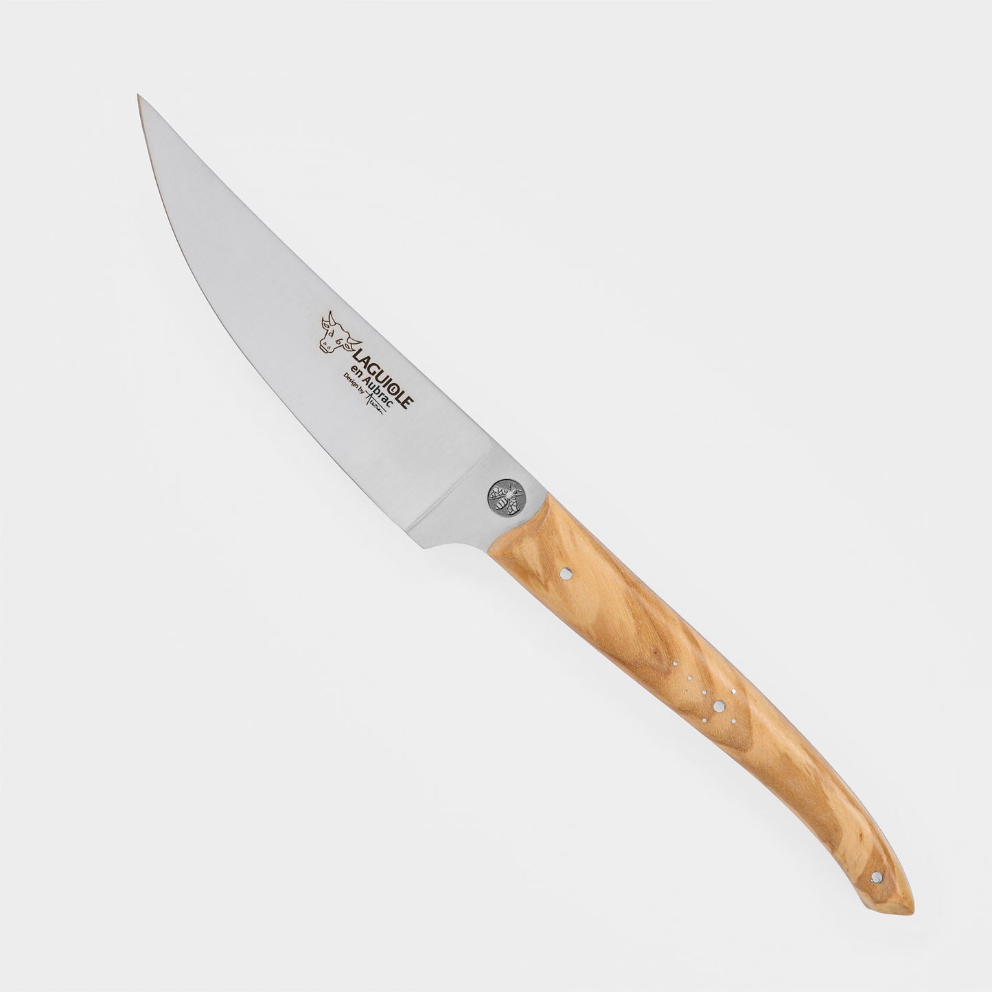 Laguiole en Aubrac Handcrafted Paring Knife, Olive Wood Handle, 4-in - LaguioleEnAubracShop