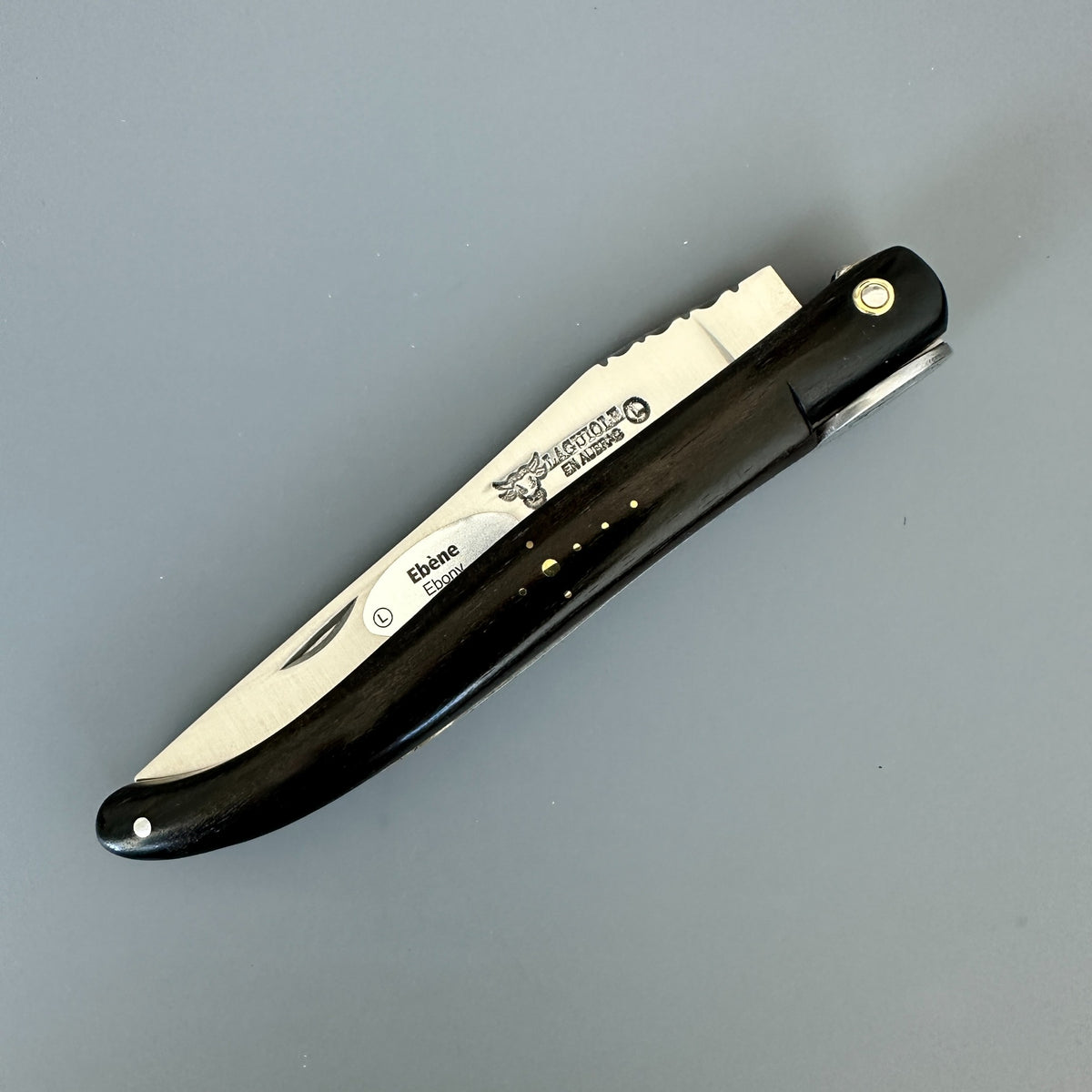 Laguiole en Aubrac — Origine Tour Eiffel Limited Edition Folding Knife | Ebony & Brass
