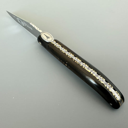 Laguiole en Aubrac — Origine Tour Eiffel Limited Edition Folding Knife | Ebony & Brass