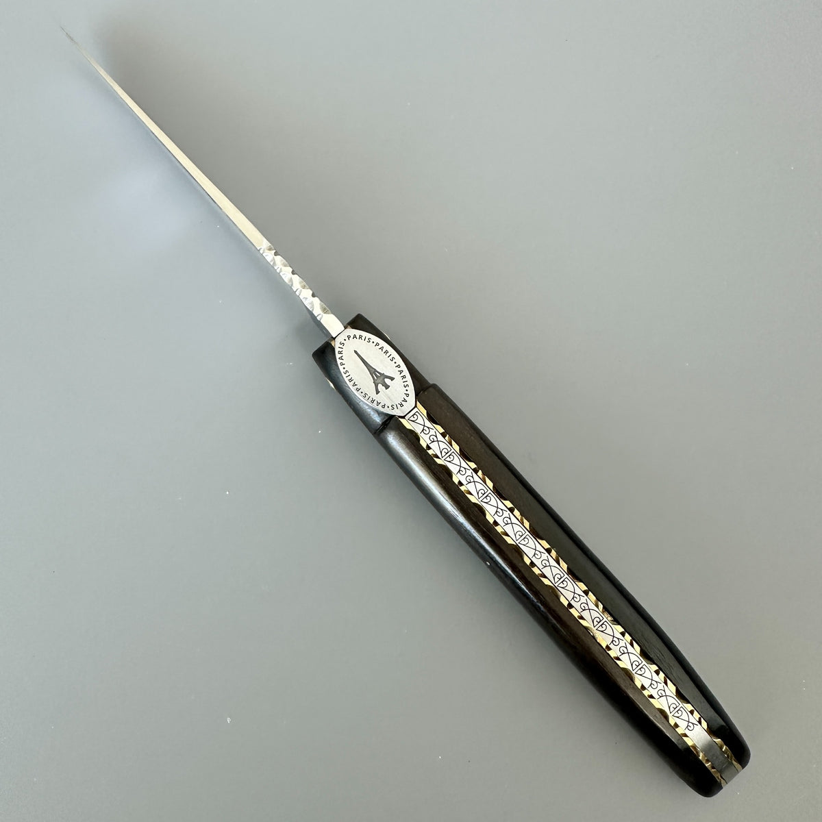 Laguiole en Aubrac — Origine Tour Eiffel Limited Edition Folding Knife | Ebony & Brass