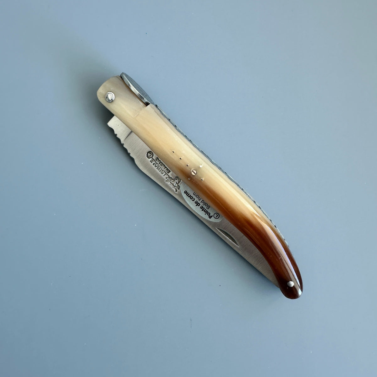 Laguiole en Aubrac — Origine Tour Eiffel Limited Edition Folding Knife | Solid Horn Handle