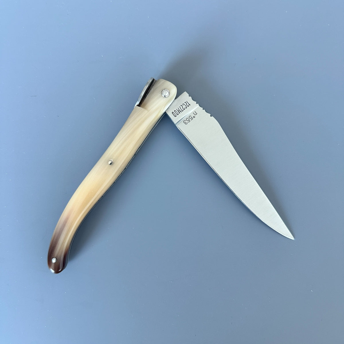 Laguiole en Aubrac — Origine Tour Eiffel Limited Edition Folding Knife | Solid Horn Handle