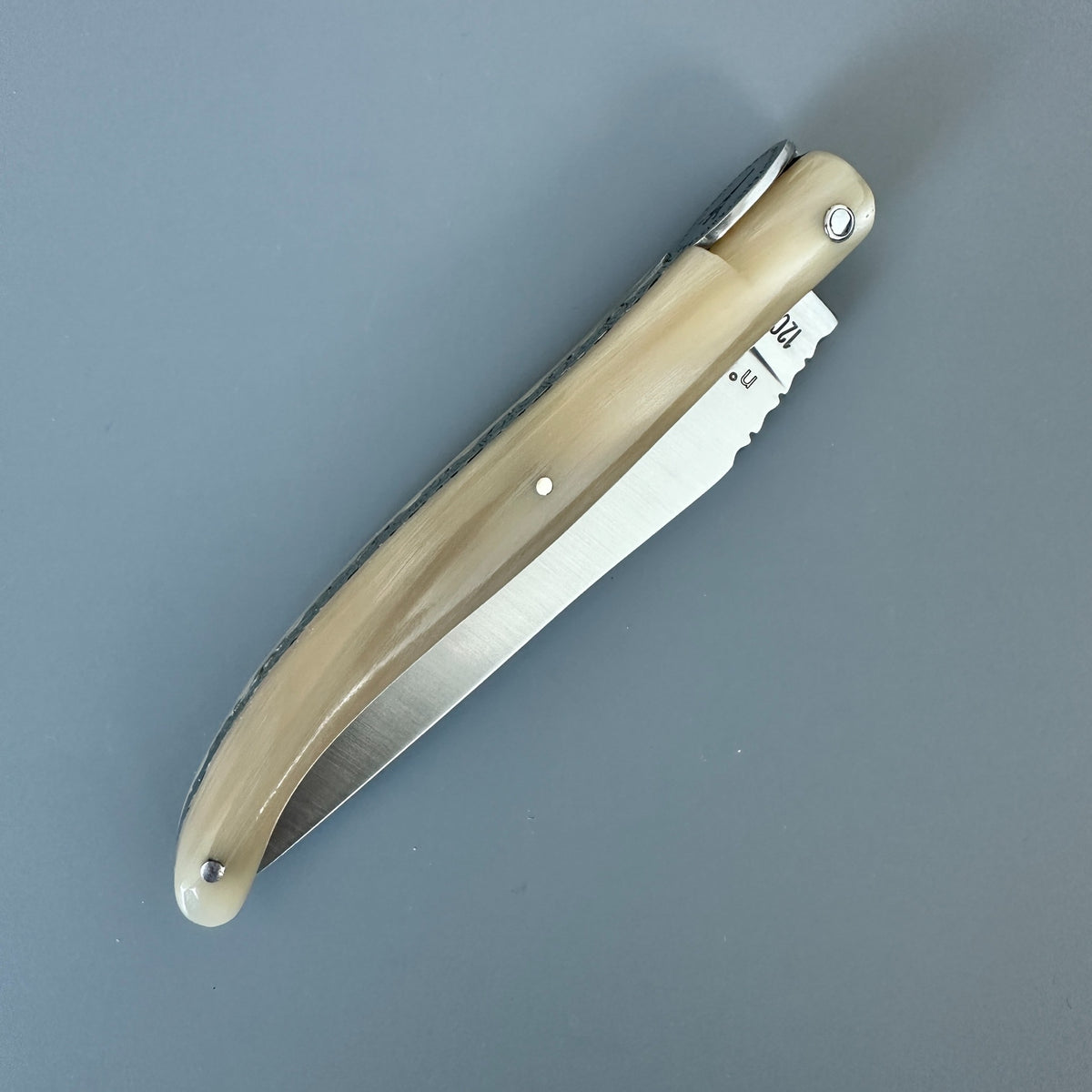 Laguiole en Aubrac — Origine Tour Eiffel Limited Edition Folding Knife | Solid Horn Handle