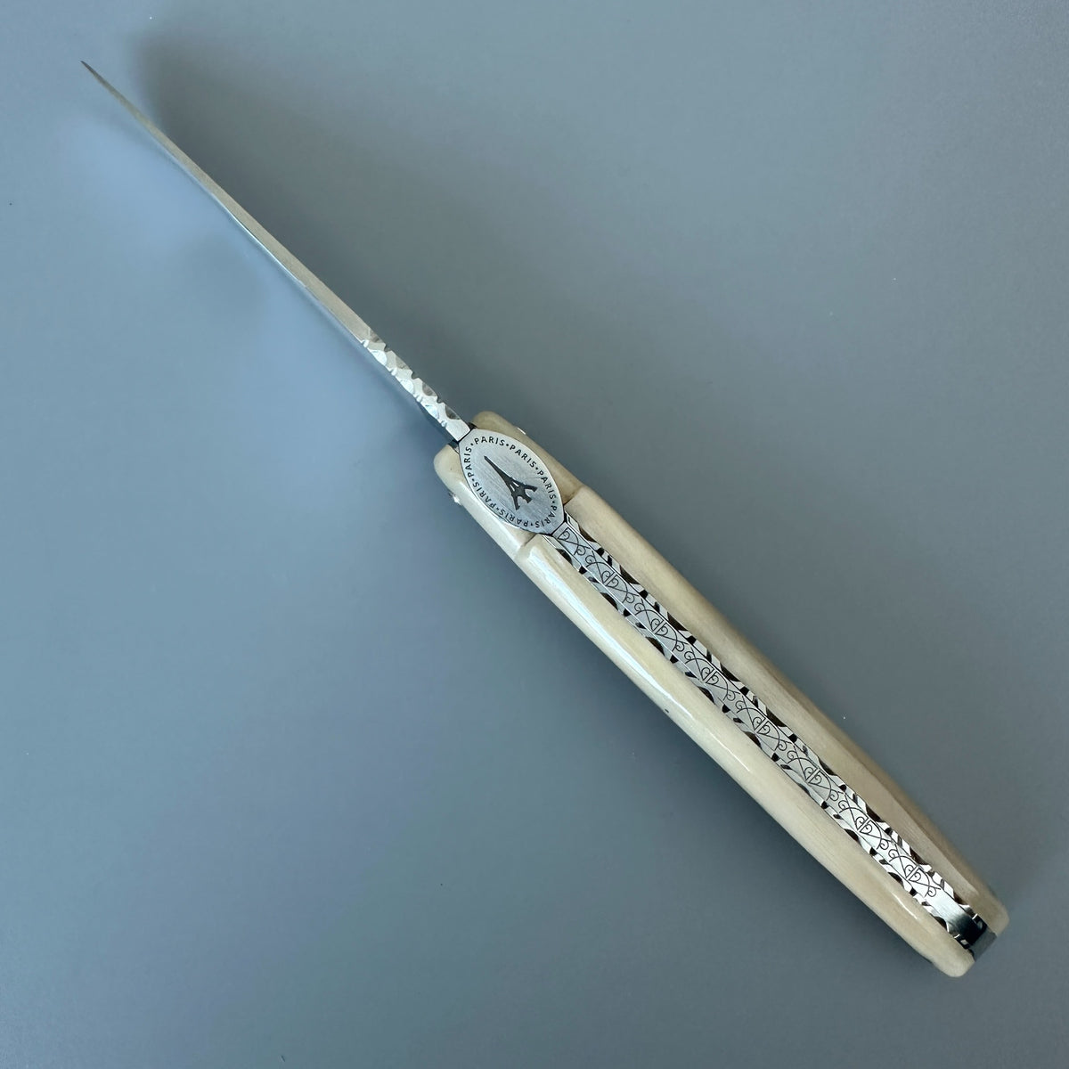 Laguiole en Aubrac — Origine Tour Eiffel Limited Edition Folding Knife | Solid Horn Handle