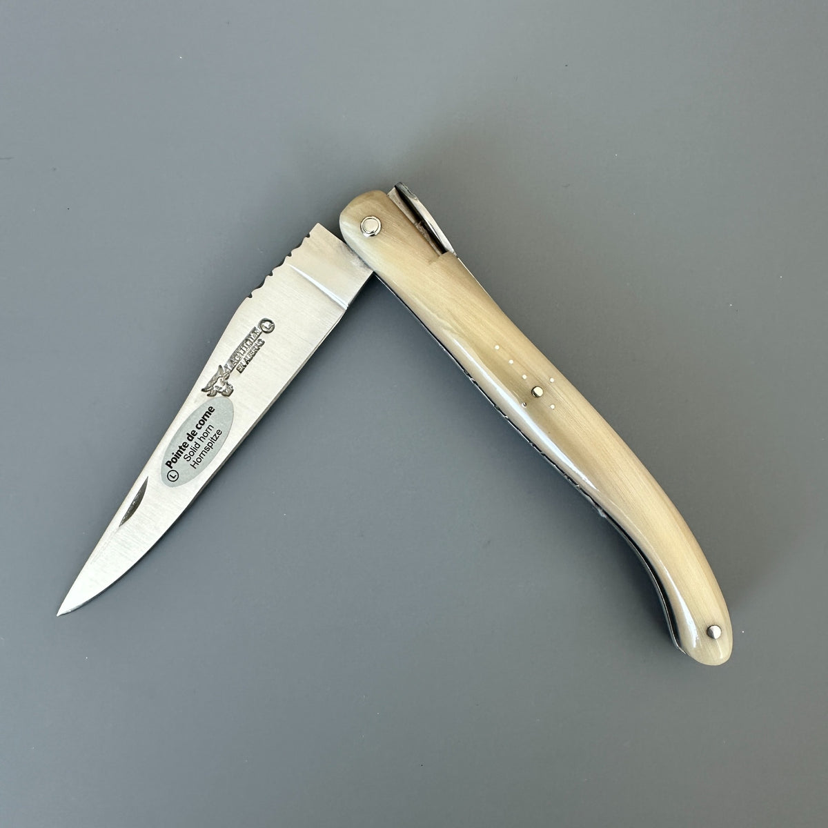 Laguiole en Aubrac — Origine Tour Eiffel Limited Edition Folding Knife | Solid Horn Handle