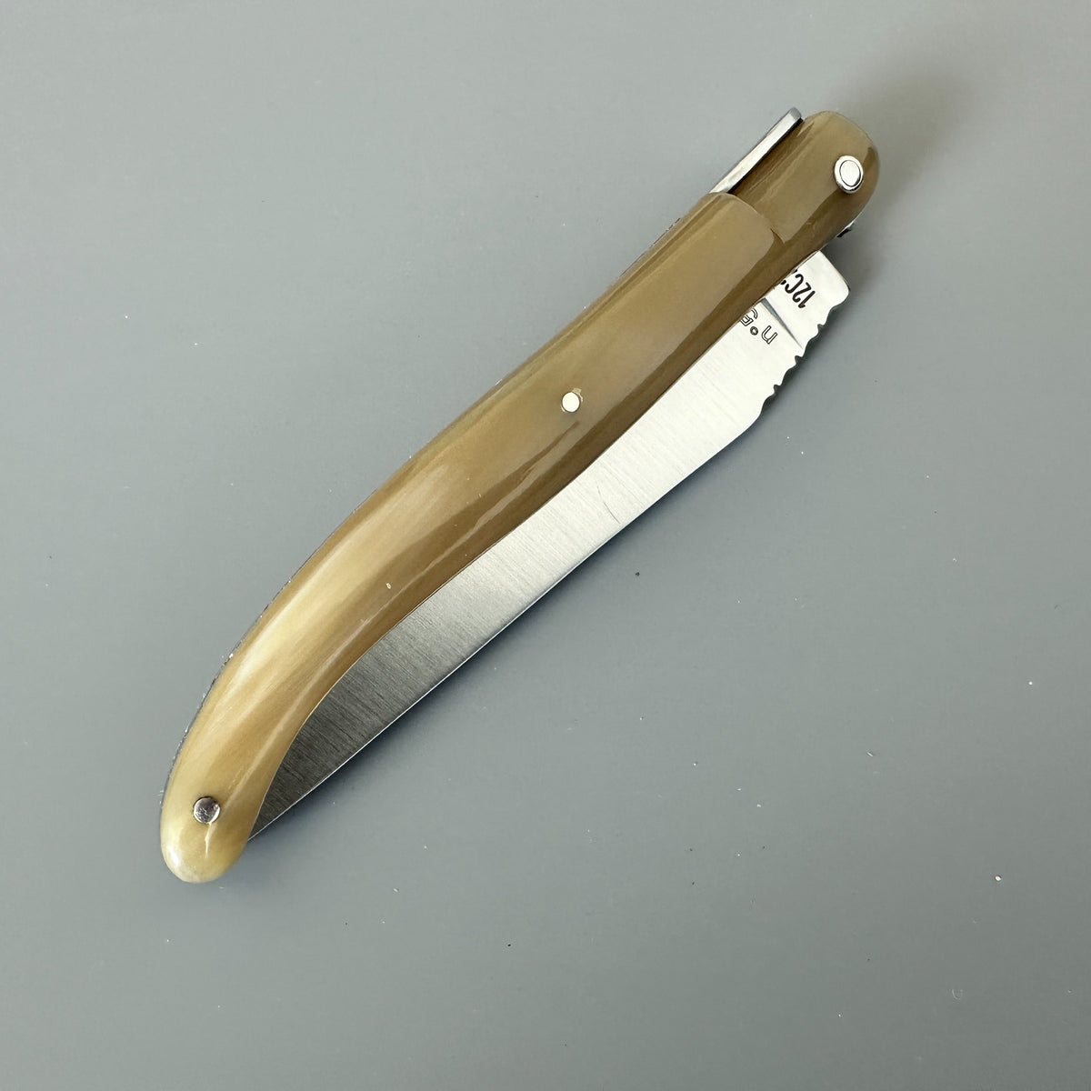 Laguiole en Aubrac — Origine Tour Eiffel Limited Edition Folding Knife | Solid Horn Handle