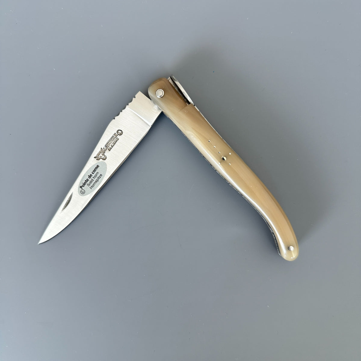 Laguiole en Aubrac — Origine Tour Eiffel Limited Edition Folding Knife | Solid Horn Handle